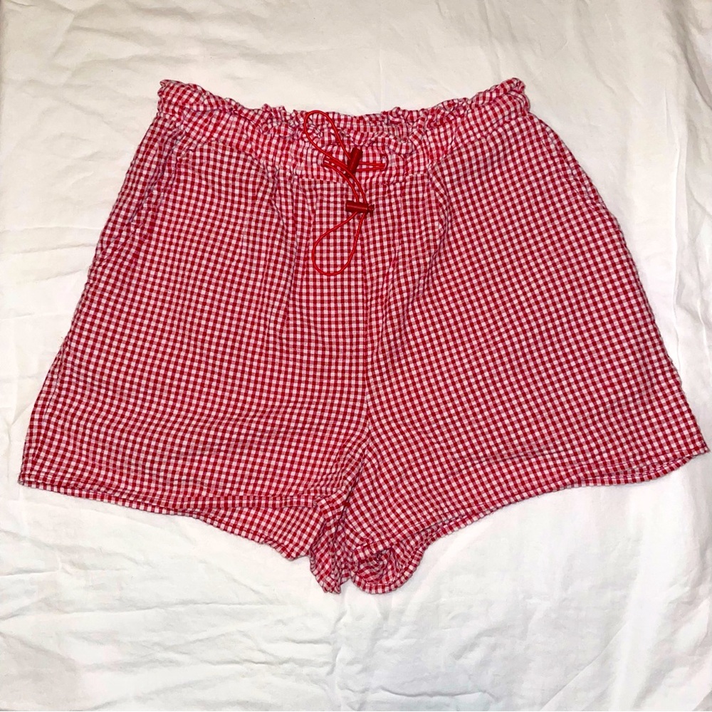 Urban Renewal, Red & White Gingham Shorts